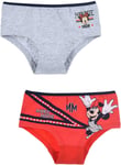 Disney Minnie Mouse Trusser, Red/Light Grey, 8-10 år