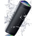 Bärbar Bluetooth-högtalare - Trådlös Bluetooth 5.3-högtalare - IPX5 vattentät extra bas - Stereo batteritid - 20 timmar 2500MAH