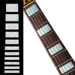 Inlay Sticker Marqueurs de Frettes pour Guitares & Basses - Jazz Bass blocs - Perle Blanche