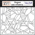 Echo Park Schablon - Creepy Crawly Web 6x6 Tum