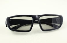 1 Pair Black Adults Passive Circular Polorised 3D Glasses TVs Cinema LG RealD UK
