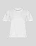MSCH Beckie T-shirt med puffärm / Vit - M/L