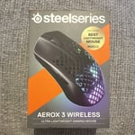 Steelseries Aerox 3 Wireless - Ultra Light Wireless Gaming Mouse - New