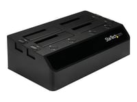 StarTech.com 4-Bay USB 3.0 to SATA Hard Drive Docking Station, USB Hard Drive Dock, External 2.53.5 SATA III (6Gbps) SSDHDD Docking Station, Hot-Swappable Hard Drive Bay - Dual 40mm Fans, Top-Loading - Boîtier de stockage - 4 Baies (SATA-600) - pour P/N: