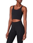 Nike CV0576 The Yoga Luxe Crop Tank Vest Women's Black/(dk Smoke Grey) XL