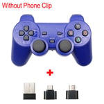 Sans Stand Bleu Manette De Jeu Sans Fil 2.4 Ghz, Pour Téléphone Android / Pc / Ps3 / Tv Box, Joystick, Contrôleur De Jeu Pour Smartphone Xiaomi, Accessoires De Jeu