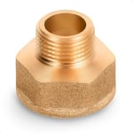 HYDROBIL Water Pipe Plumbing Fittings Reducing Adapter 1/2" BSP Female x 3/8" BSP Male, BSP Fittings, Brass Plumbing Joints and Connections, 10 Bar, Max. Temp. 95°C, BSP Connector