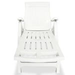 TRANSAT - UMR - Blanc Chaise longue - avec repose-pied Plastique Blanc -[5448BC]