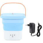 Eosnow - Machine à laver portable,Lave-linge portable pliable, mini lave-linge, grande capacité, faible bruit, pour la maison 100-240V,Bleu + blanc,
