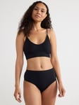 Lindex Seamless ribbad stringtrosa high waist