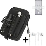 For Nokia X30 5G Belt bag + EARPHONES big outdoor protection Holster case sleeve