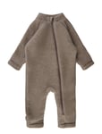 Wool Baby Suit Beige Mikk-line