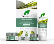 Dr Organic Ageless Skincare Set with Organic Seaweed Cleansing Balm, Face Cream 