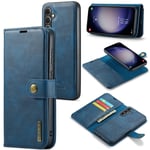 DG.MING Samsung Galaxy A55 Plånboksfodral med avtagbart skal, Blue