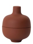 Sand Small Bowl W Lid Brown Design House Stockholm