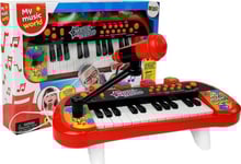 Lean Sport Keyboard Piano 24 Usb-Tangenter Mikrofon Röd (7833)