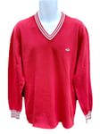 NEW NIKE Sportswear NSW Men's Cotton Sneaker V Neck Sweater Jumper Red L