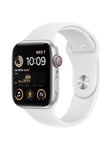 Watch SE (2022) GPS + Cellular 44mm Silver Aluminium Case with White Sport Band