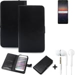 Protective cover for Sony Xperia 1 II Wallet Case + headphones protection flipco