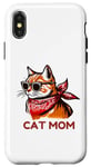 Coque pour iPhone X/XS Cat Mom Happy Mother's Day For Cat Lovers Family Matching