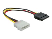 Delock - Strömkabel - Sata-Ström (Hane) Till 4 Pin Intern Effekt (Hane) - 15 Cm