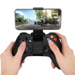 Bluetooth Gamepad, Wireless Bluetooth Gamepad Gaming Controller Joystick with Adjustable Phone Holder for Android/IOS/PC(Black)