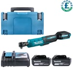 Makita DWR180 18V 1/4" & 3/8" Ratchet Wrench + 2 x 6Ah Batteries, Charger & Case
