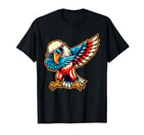 4th Of July Dabbing Bald Eagle Patriotic American Flag T-Shirt