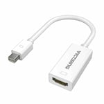 CGZZ Ultimate Mini DP (Thunderbolt) to HDMI Adapter, Compact 1080p Mini Display to HDMI Converter for MacBook Air, MacBook Pro, iMac, iMac Mini, Surface Pro Series - White
