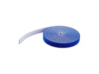 Startech.Com 50Ft Hook And Loop Roll, Cut-To-Size Reusable Cable Ties, Bulk Industrial Wire Fastener Tape / Adjustable Fabric Wraps Blue / Resuable Self Gripping Cable Management Straps - Adjustable Loop Ties (Hklp50bl) - Kardborrefäste - 15.24 M -