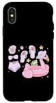iPhone X/XS Flamingo Floatie Beach Summer Vibes Palm Trees Tropical Case