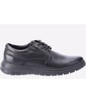 Hush Puppies Triton Shoes Mens - Black Leather (archived) - Size UK 9