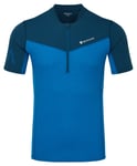 Montane Dragon Zip T-Shirt Men Electric Blue XL - Fri frakt