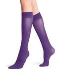 FALKE Women's Pure Matt 50 DEN W KH Semi-Opaque Plain 1 Pair Knee-High Socks, Purple (Petunia 6860) new - eco-friendly, 2.5-5