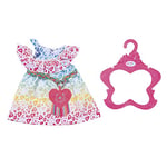 Zapf Creation BABY Born Doll's Clothes - Fashion Designer Clothing - Rainbow Leo Dress