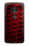 Red Arowana Fish Scale Case Cover For Motorola Moto G7 Play