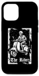 Coque pour iPhone 12/12 Pro Trotinette Moto - Motard Patinette Mobylette Scooter
