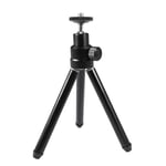 Lightweight Mini Tripod, papalook Portable and Adjustable Aluminum Webcam Mount Tripod Stand with 360 Panorama and 1/4” Mounting Screw, Max Load Weight 1.1 lbs, Black