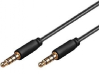 PremiumCord PREMIUMCORD Cable Jack 3.5mm 4 pinový M/M 1m pro cable Apple iPhone, iPad, iPod