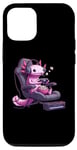 iPhone 14 Pro Axolotl Popcorn Animal Gaming Controller Headset Gamer Case