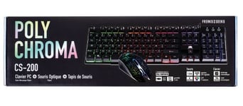Pack Freaks And Geeks Clavier semi-mécanique CS-200 PolyChroma + Souris + Tapis