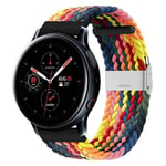 Flettet elastisk armbånd Samsung Galaxy Watch Active 2 (44mm) - rainb