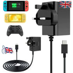 Charger For Nintendo Switch Lite Pro Adapter USB Type C Power Supply Controller
