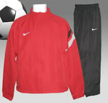 New Authentic NIKE Men's Tiempo FOOTBALL Complete Tracksuit Red and Black M