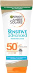 Garnier Ambre Solaire Sensitive Hypoallergenic Sun Cream SPF 50+, Fair Sensitive