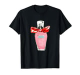 Playful Coquette Perfume Bow Vibrant Watercolor Art T-Shirt