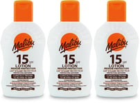Malibu Lotion SPF15 200ml l Sunscreen l Moisturising l Skin Protection X 3
