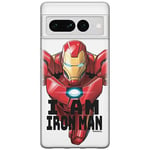 ERT GROUP Coque de téléphone Portable pour Google Pixel 7 Pro Original et sous Licence Officielle Marvel Motif Iron Man 029 Parfaitement adapté à la Forme du téléphone Portable, Coque en TPU