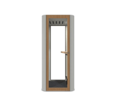 MUTE Telefonbås Space S, H225 x B100 D100 cm, Tyst Rum Powder Grey Ultra Matt [RAL 7035]