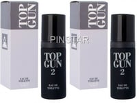 2 X Milton Lloyd Cosmetics Top Gun 2 Eau de Toilette Perfume 50 ml EDT
